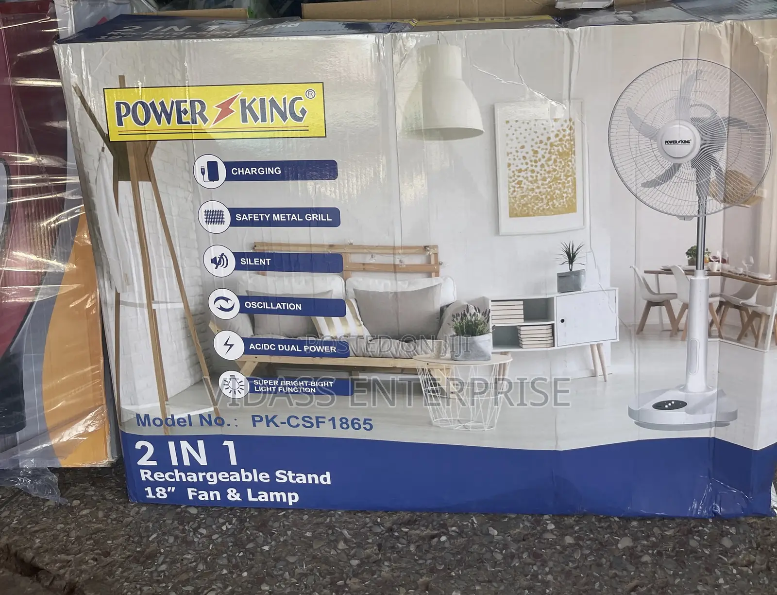 Rechargeable 18” Fan