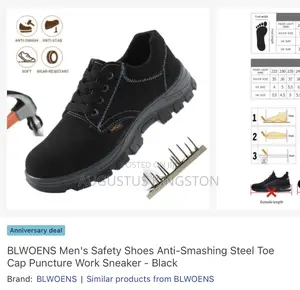 Anti Smashing Steel Toe Cap Puncture Safety Shoes