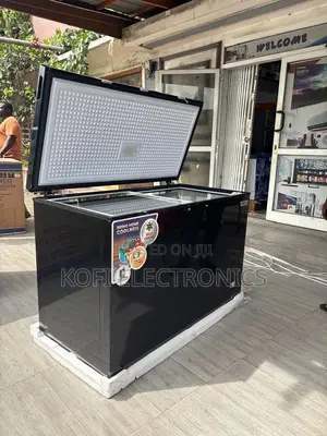 Nasco 400l Black Freezer Powerful Cooling, Modern Design