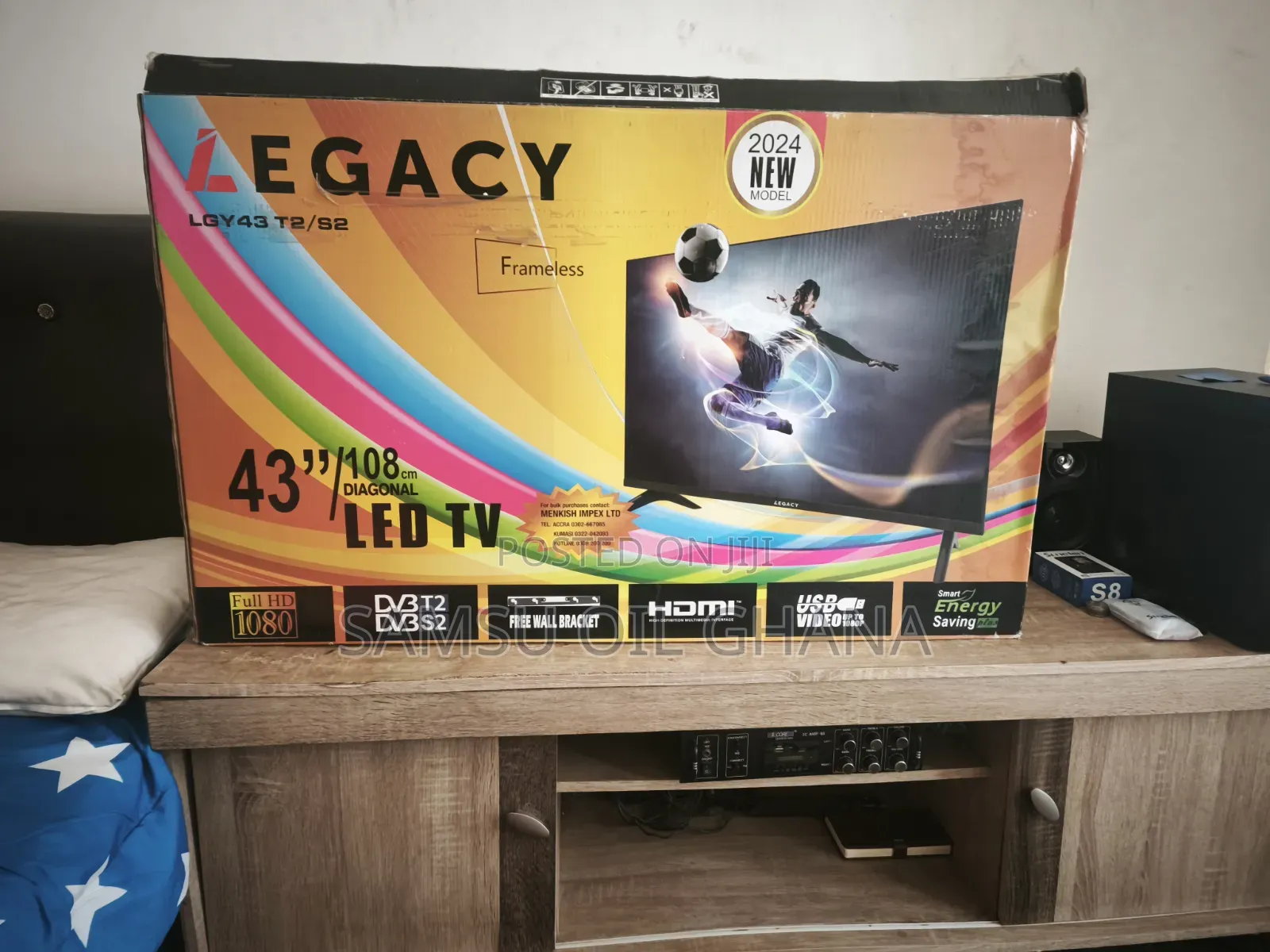 43 Inch Frameless Led Tv - 3 Months Used