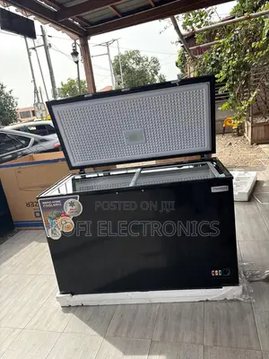 Nasco 400l Black Freezer Fast Cooling Easy Maintenance