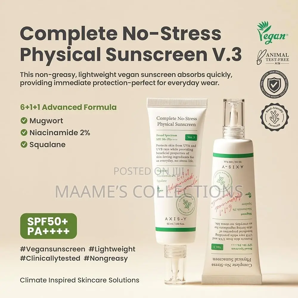 Axis-Y Complete No-Stress Physical Sunscreen