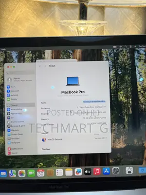 Laptop Apple MacBook Pro 2018 16GB Intel Core i7 SSD 512GB