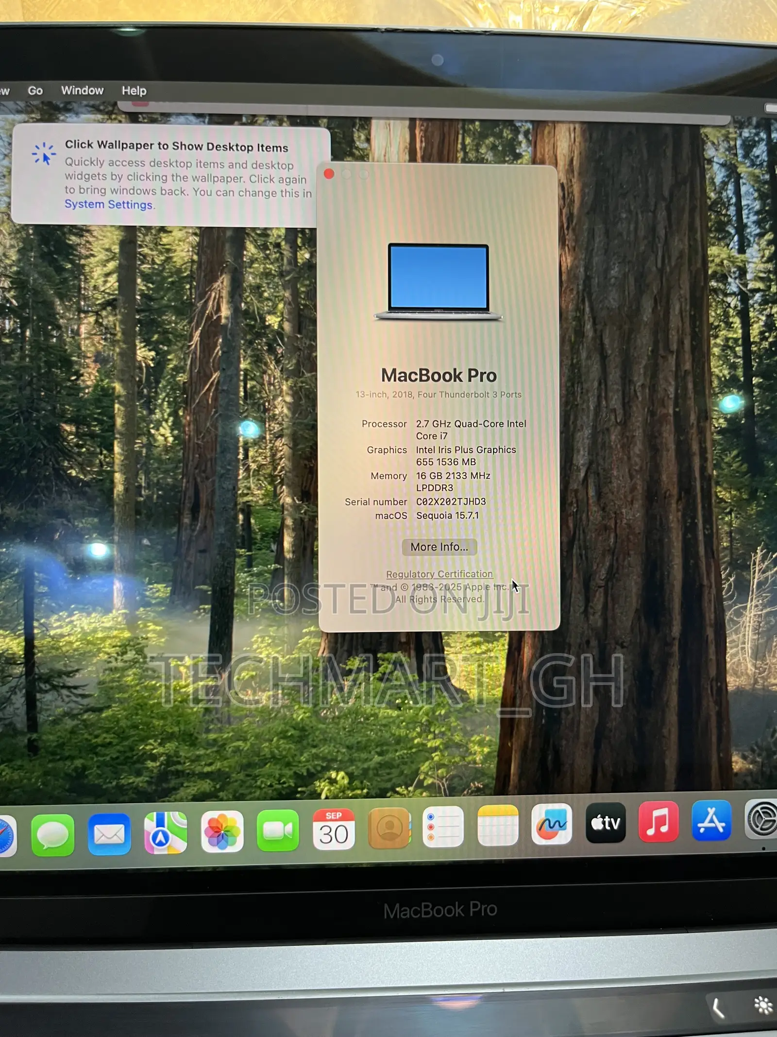 Laptop Apple MacBook Pro 2018 16GB Intel Core i7 SSD 512GB