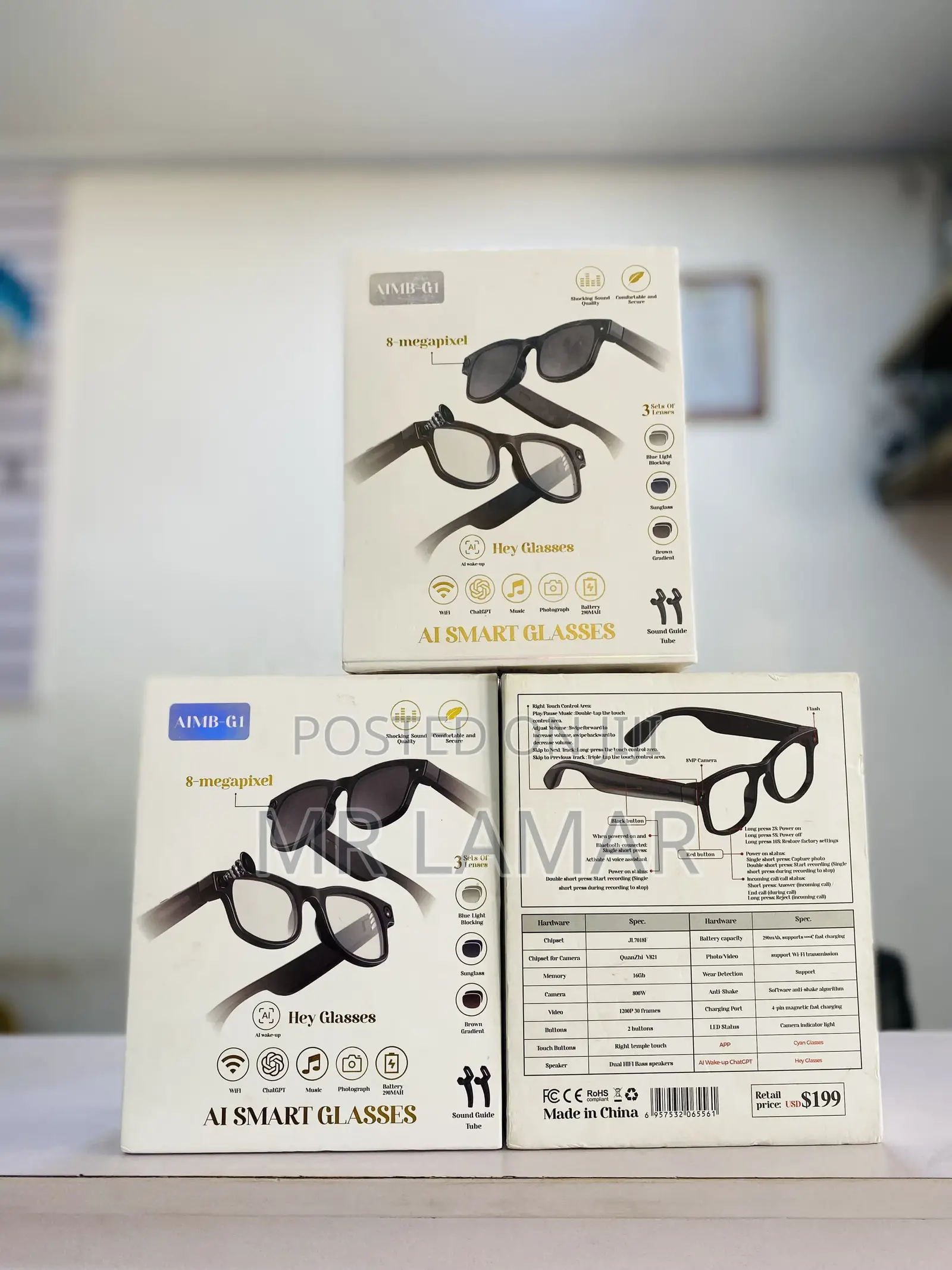 Ai Smart Glasses - Aimb G1 8 Mega