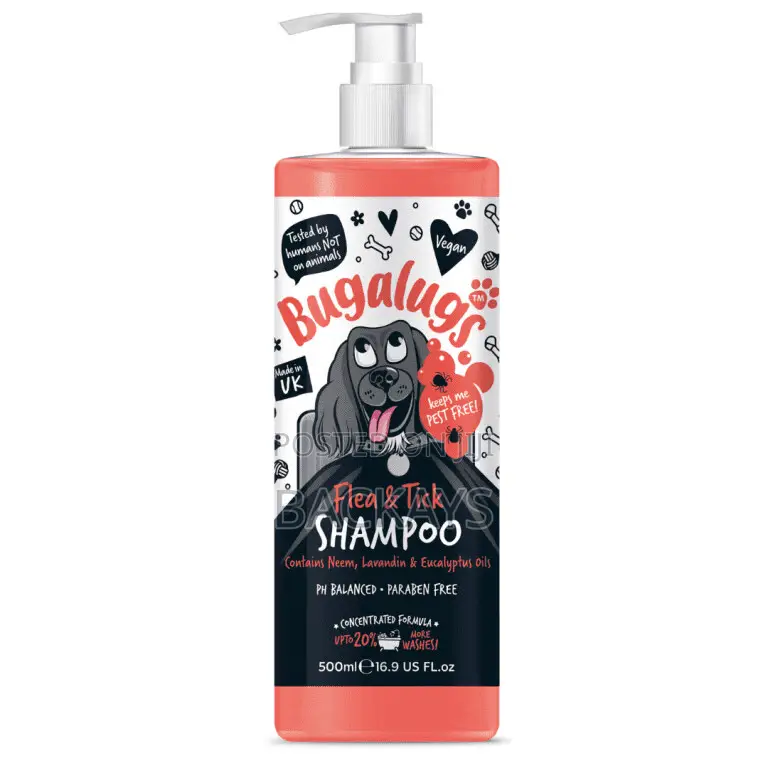 Bugalugs Flea and Tick Shampoo for Dogs - Anti-Parasite Dog Wash
