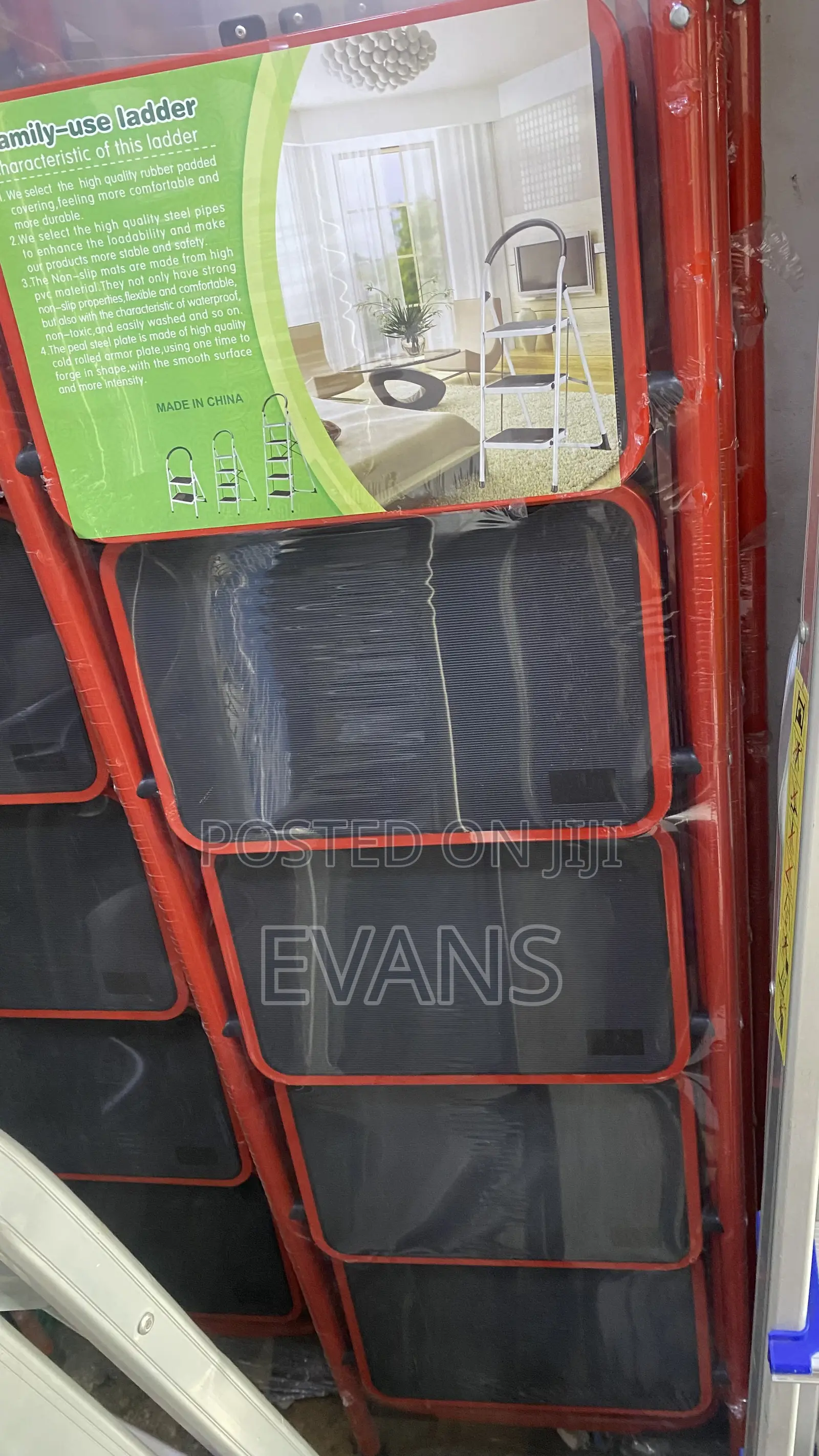 4/5/6-step Foldable Steel Ladder | Non-slip | Family Use