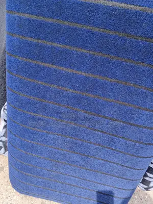 Plain Blue Black Carpet