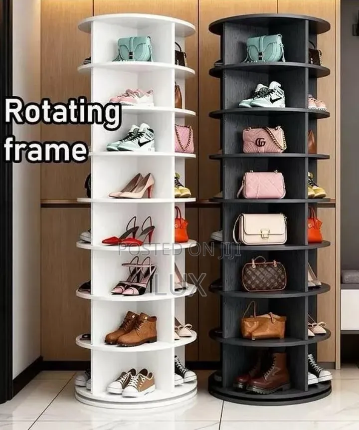 360° Rotating Shoe Rack Tower – Space-Saving Shoe Organizer