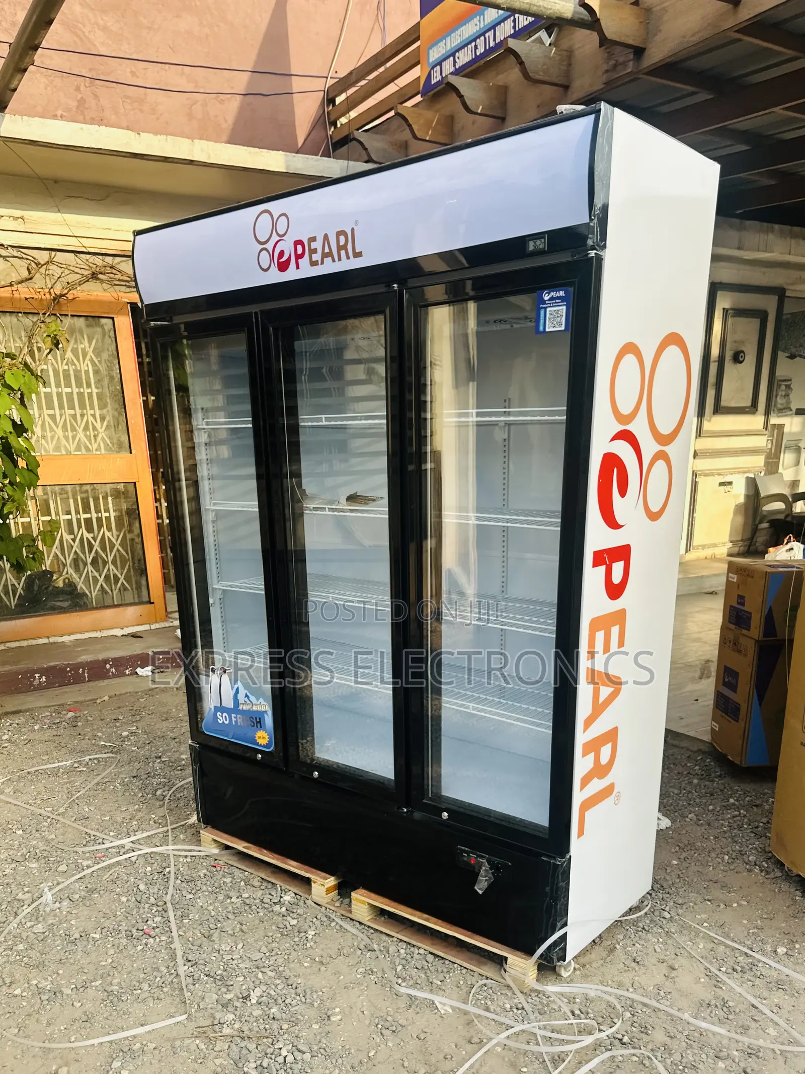 Highly White Display Fridge PVC-1540 Three Door