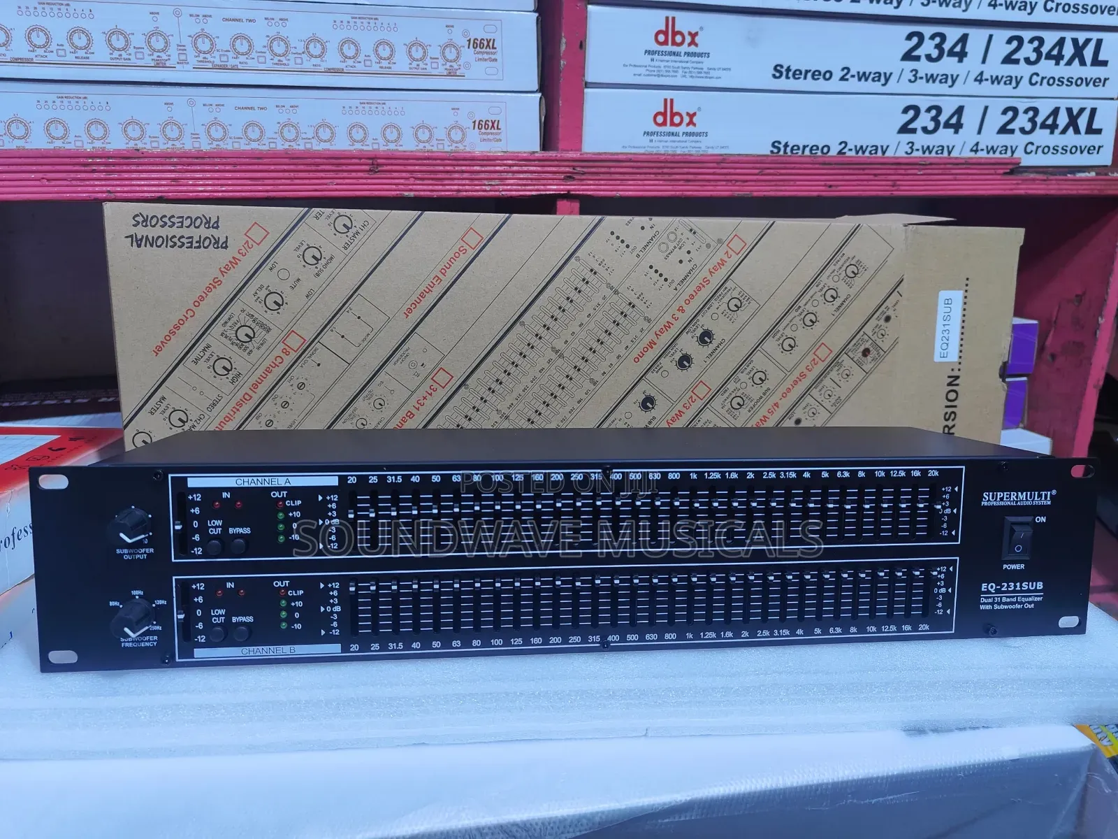 Supermult Eq-231 Sub Dual 31 Band Equilzer With Subwoofer Out