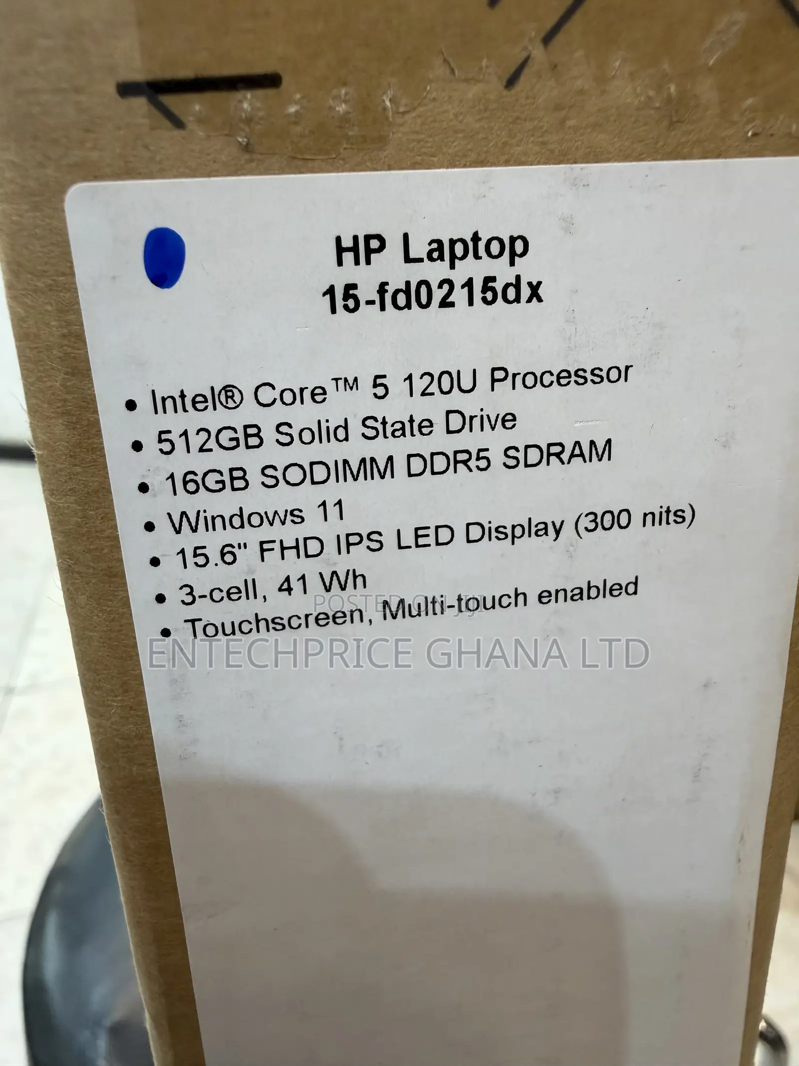 New Laptop HP 15 16GB Intel Core 5 SSD 512GB