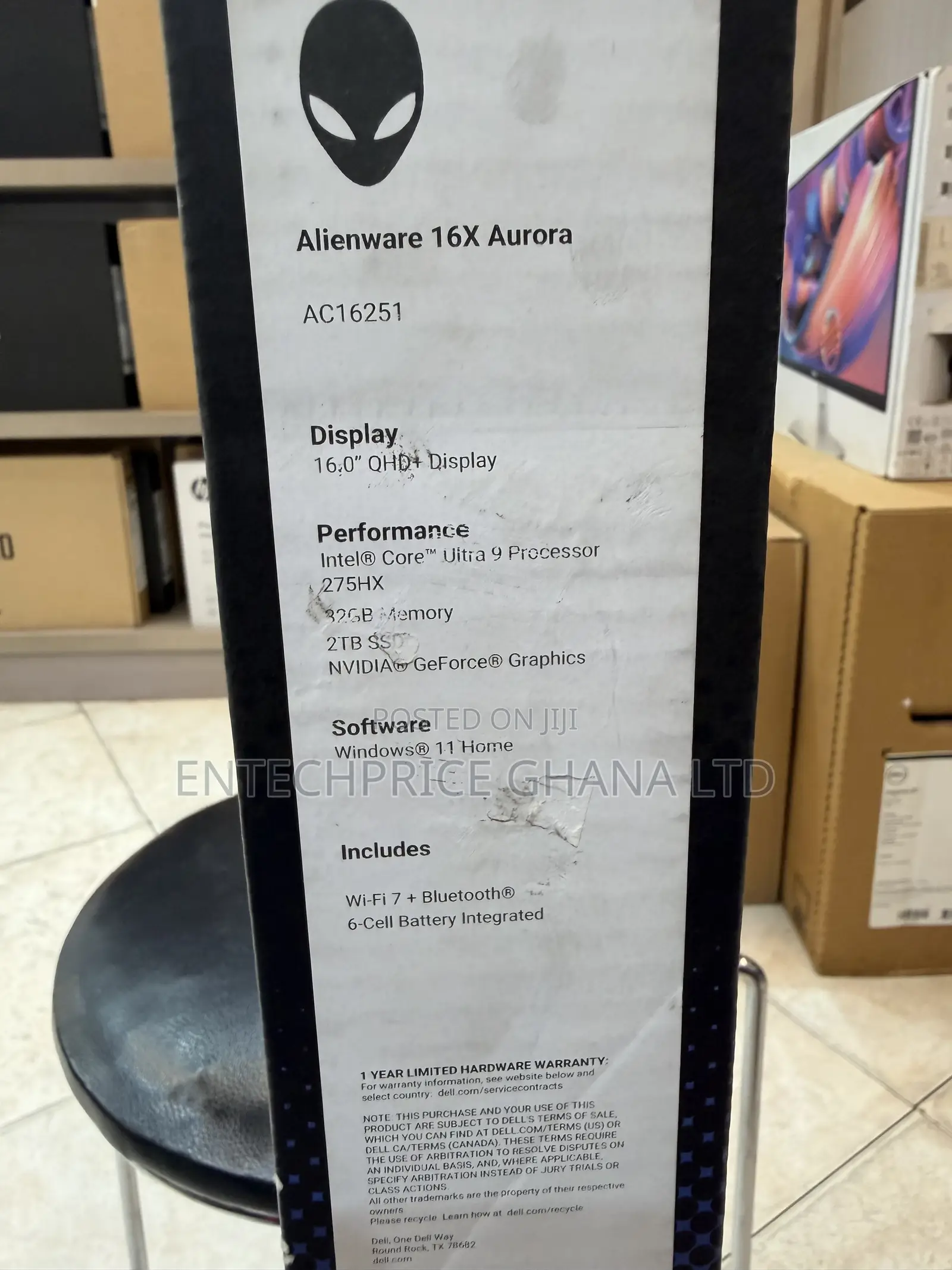 New Laptop Alienware 16 Aurora 32GB Intel Core Ultra 9 SSD 2T