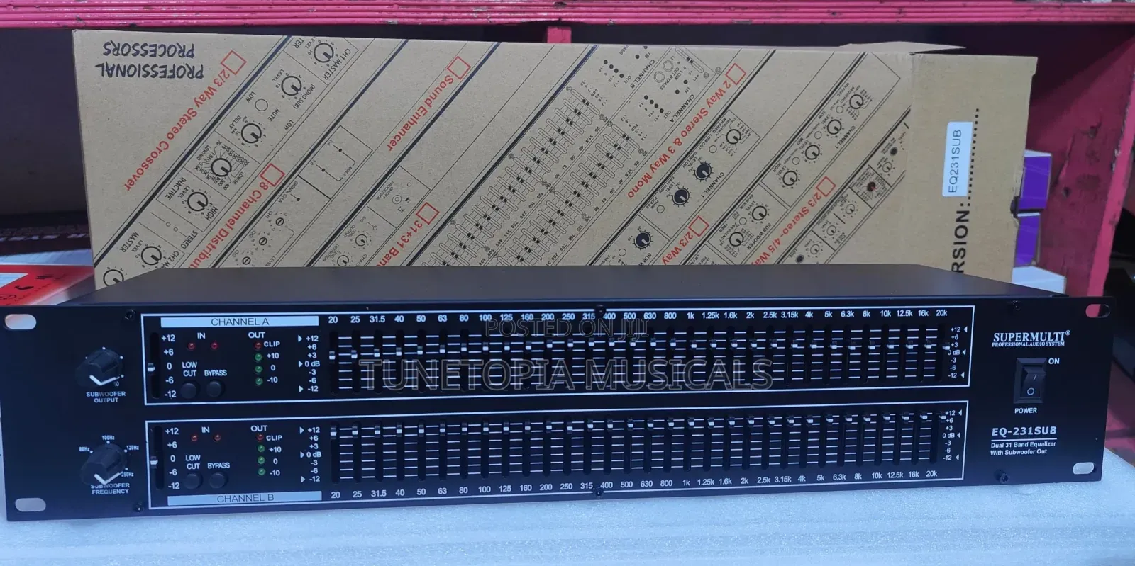 Supermulti Eq-231sub Dual 31-Band Graphic Equalizer