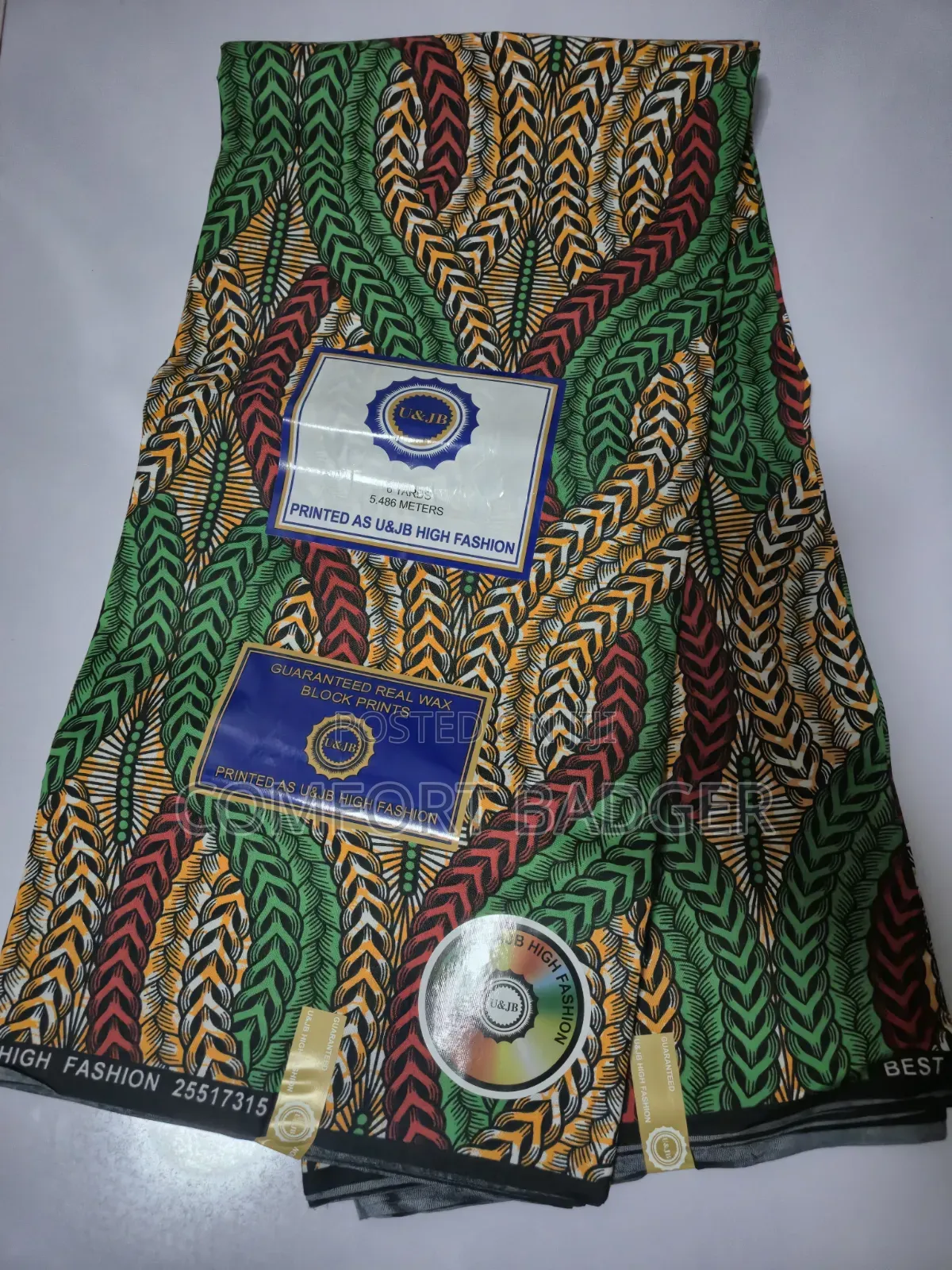 Brightly Coloured Small African Print
