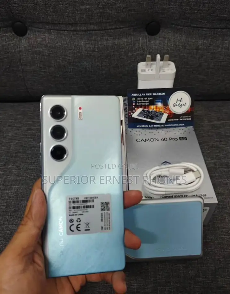 New Tecno Camon 40 Pro 5G 256 GB Blue