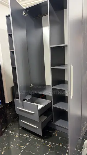 Wardrobe With Two Doors and Shoe Rack