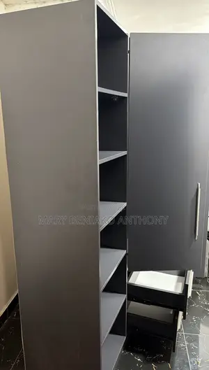 Wardrobe With Two Doors and Shoe Rack