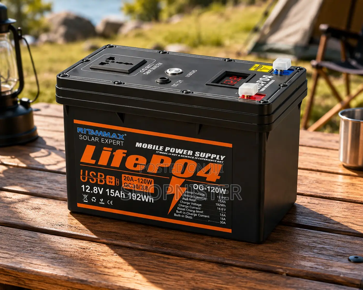 Portable Backup Power Supply Lifepo4 Battery For Home Outdoor Use
