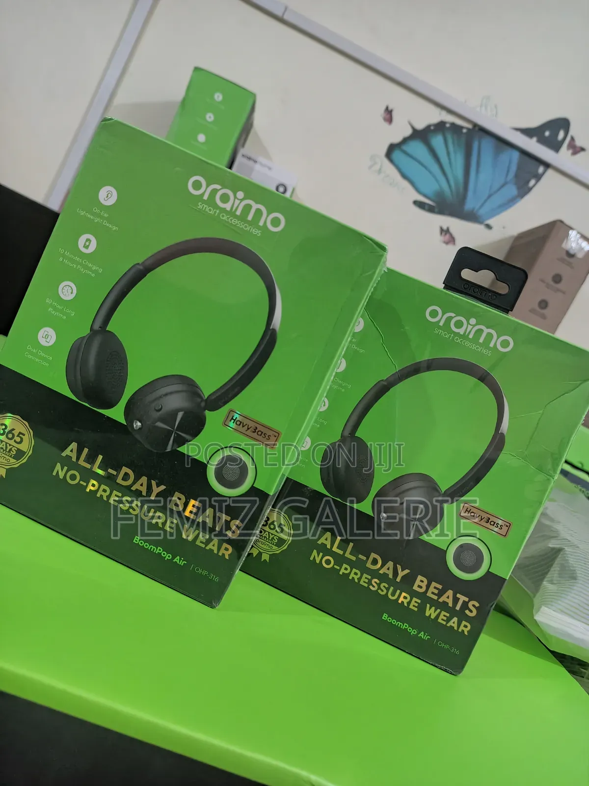 Oraimo Boompop Air Lightweight on-Ear Wireless Headphones