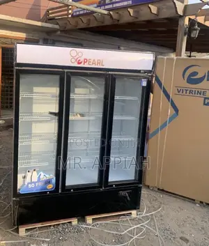 Order Durable PVC-1540-28ab 3 Door Display Fridge(Glass) Black