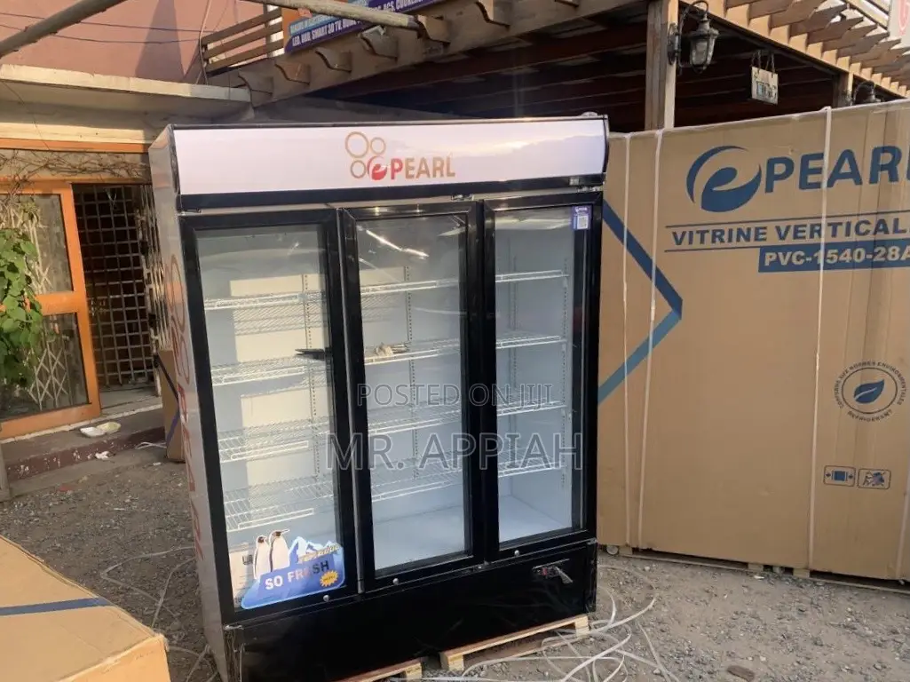Order Affordable Pearl PVC-1540-28ab 3 Door Display Fridge 