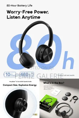 Oraimo Boompop Air Lightweight on-Ear Wireless Headphones