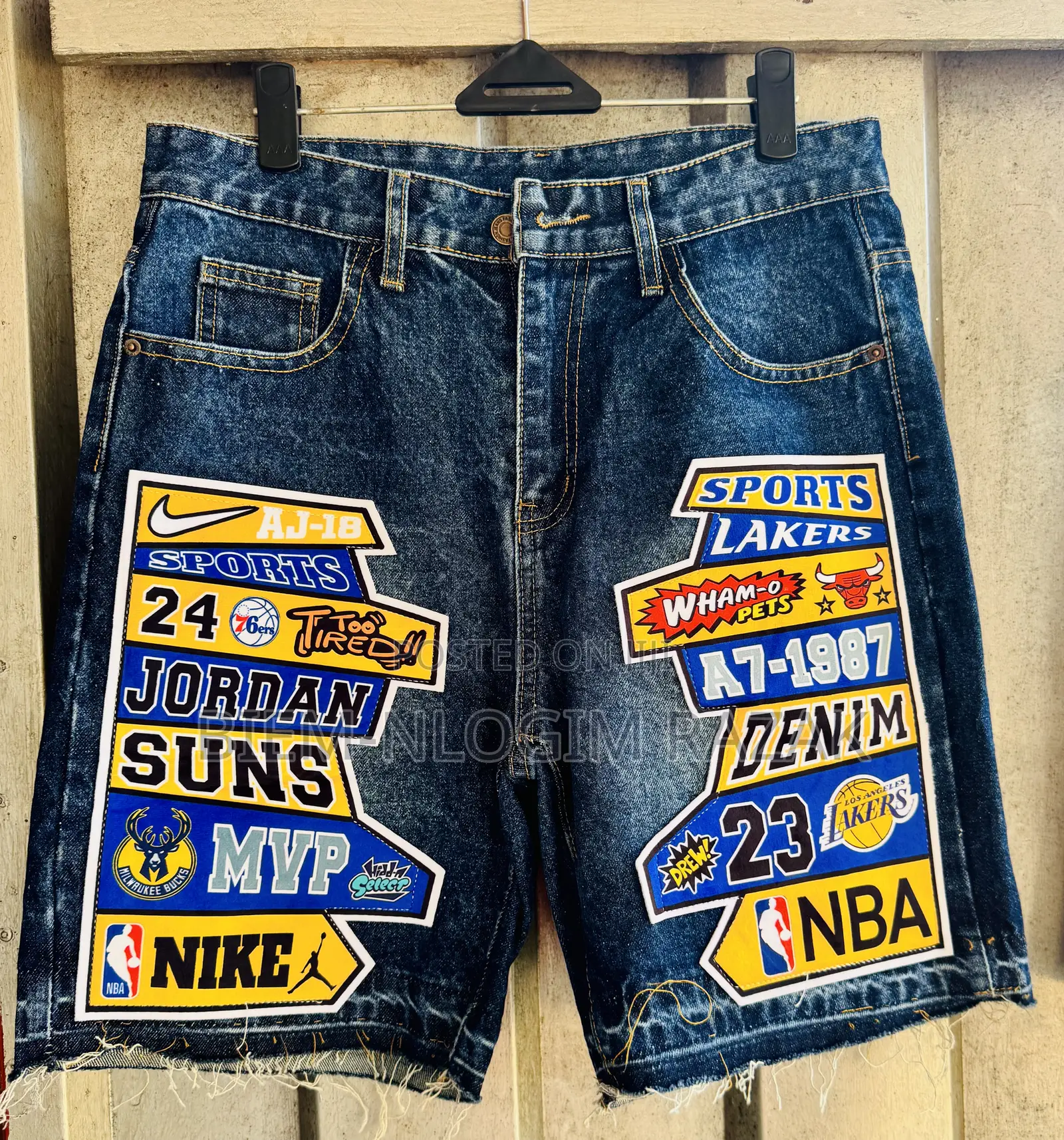 Original Chrome Heart N Nba Jeans Shorts Available in Stock