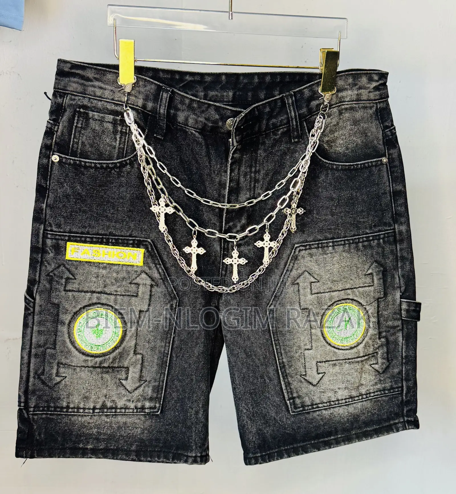 Original Chrome Heart N Nba Jeans Shorts Available in Stock