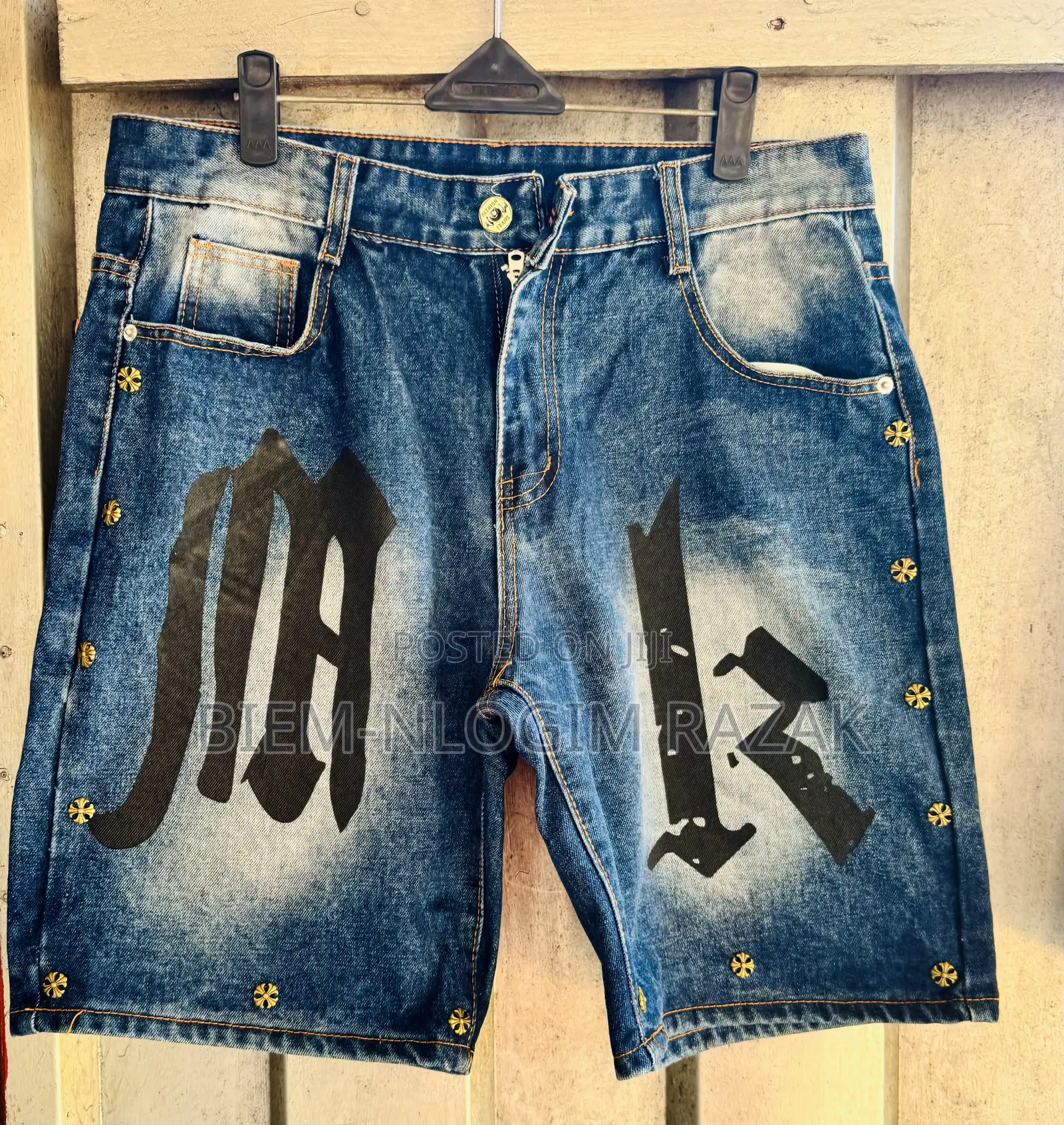 Original Chrome Heart N Nba Jeans Shorts Available in Stock