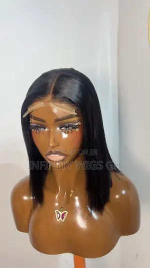 10 Inches Blunt Cut Wig Available