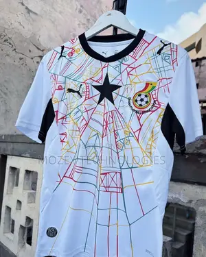 White Authentic Ghana National Team Jersey - Premium Quality