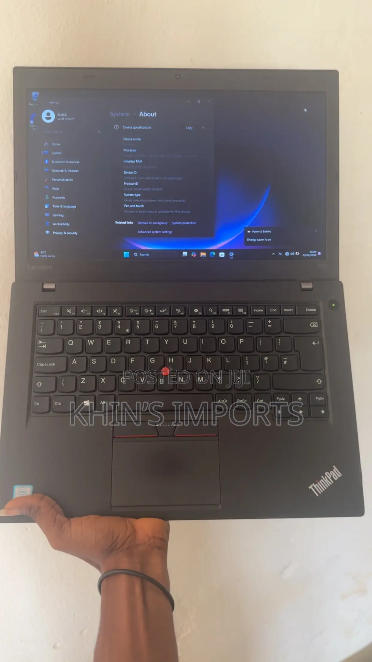 Laptop Lenovo ThinkPad T460 4GB Intel Core i3 HDD 250GB