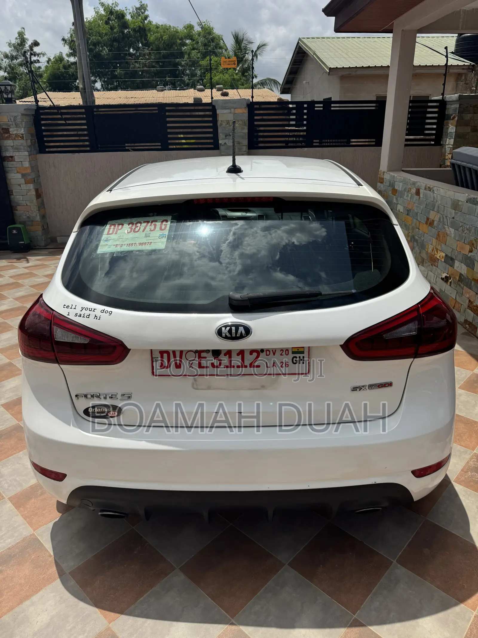 Kia Forte SX Hatchback 2015 White