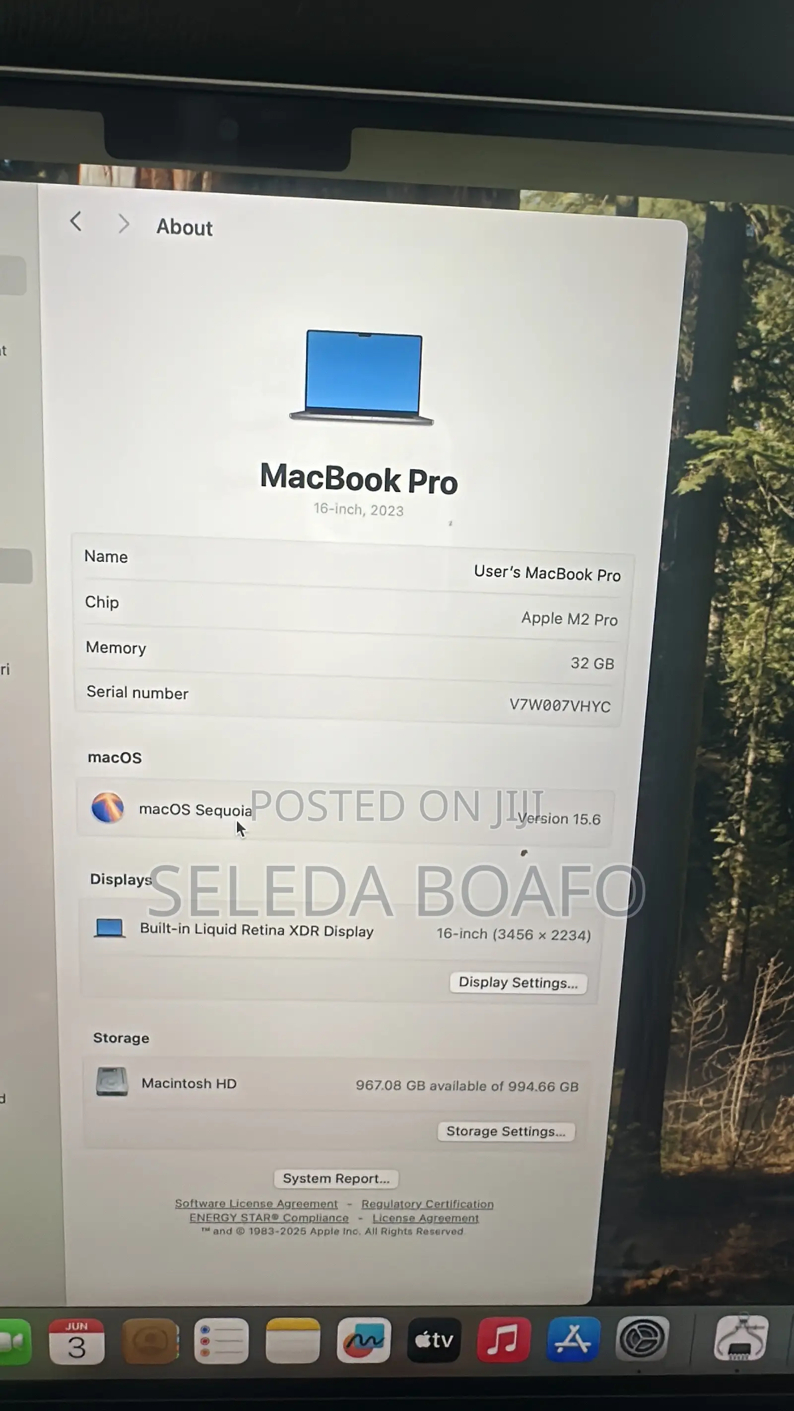 Laptop Apple MacBook Pro 2023 M2 32GB Apple M2 SSD 1T