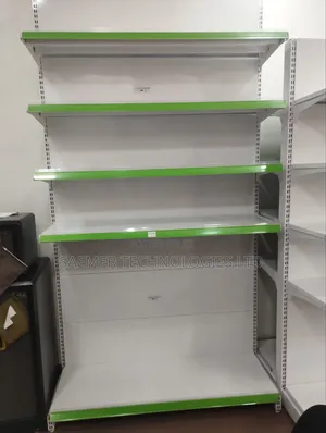 Pharmacy Supermarket Single Wall Side Shelve Rack 5 Layer 7.3feet