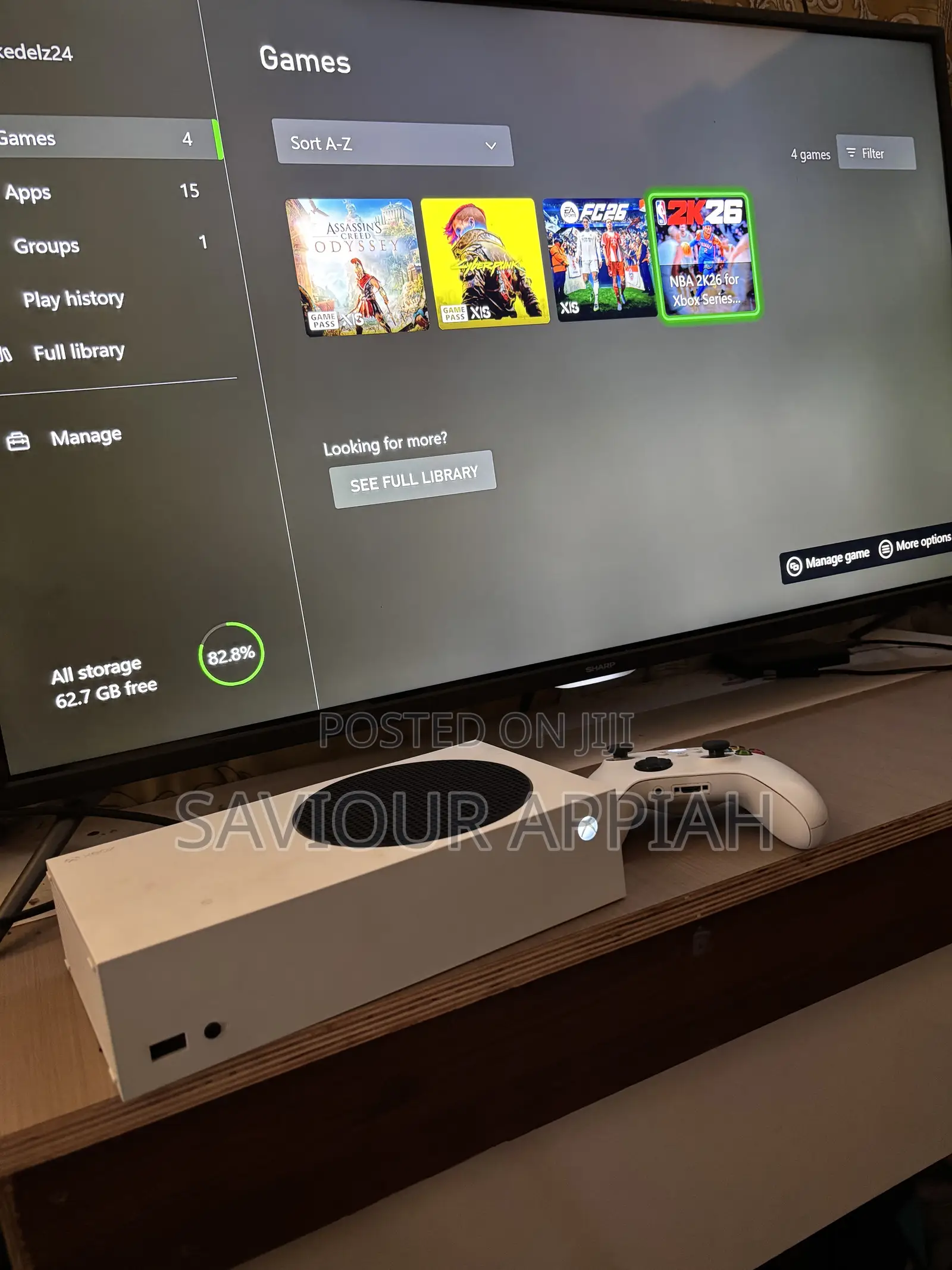 A Month Used Series S With Installed Games(Open Box)