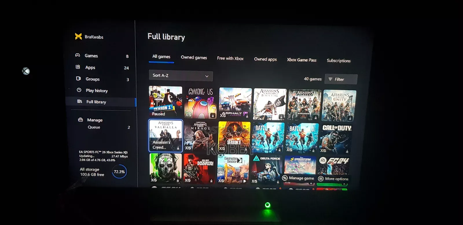 Xbox Series S With 2 Controllers And 8 Games Installed Including Fc 26