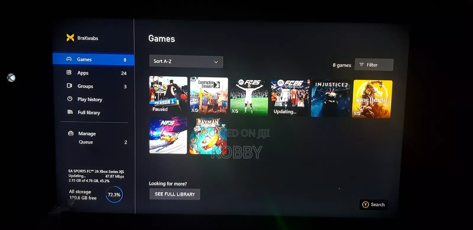 Xbox Series S With 2 Controllers And 8 Games Installed Including Fc 26
