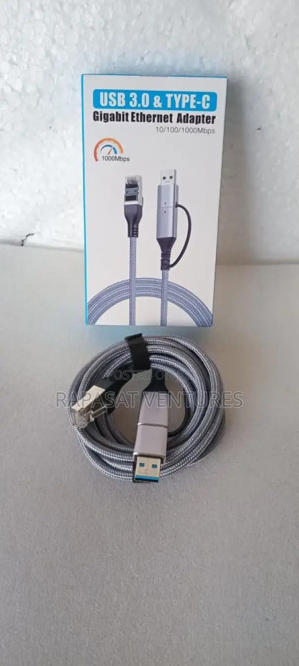 Usb 3.0 Usb-c Male To Rj45 Male Cable 1.5m (Console Cable)