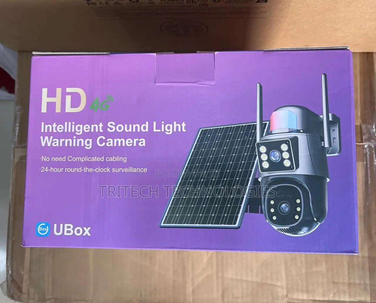 Ubox 4g Outdoor Smart PTZ Dual Lens Solar Camera