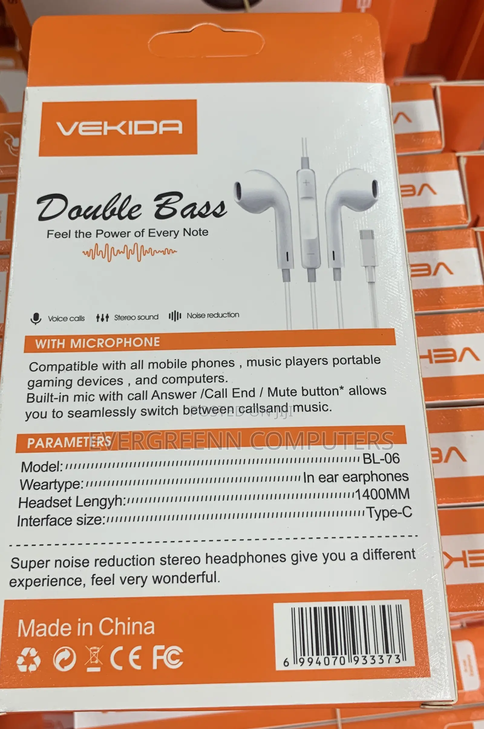 Stereo Earphone, Type C