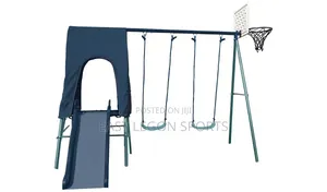 Swing With Slide New and Basketball Hoop Stand