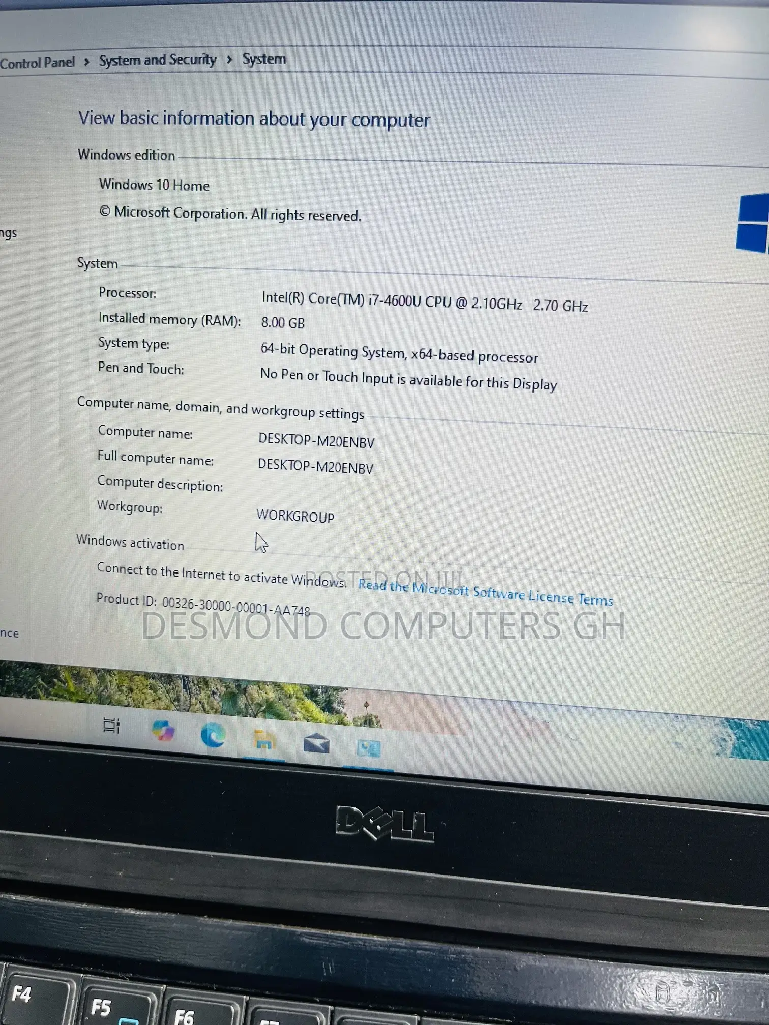Laptop Dell Latitude E7240 8GB Intel Core i7 SSD 256GB