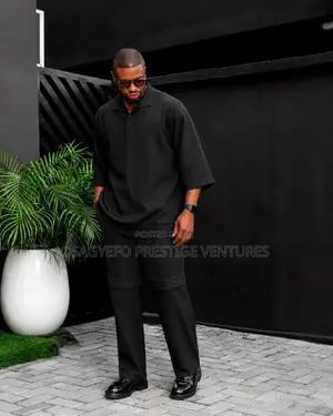 Tasteful and Symmetrical Allwhite All Black 2pc Kaftan