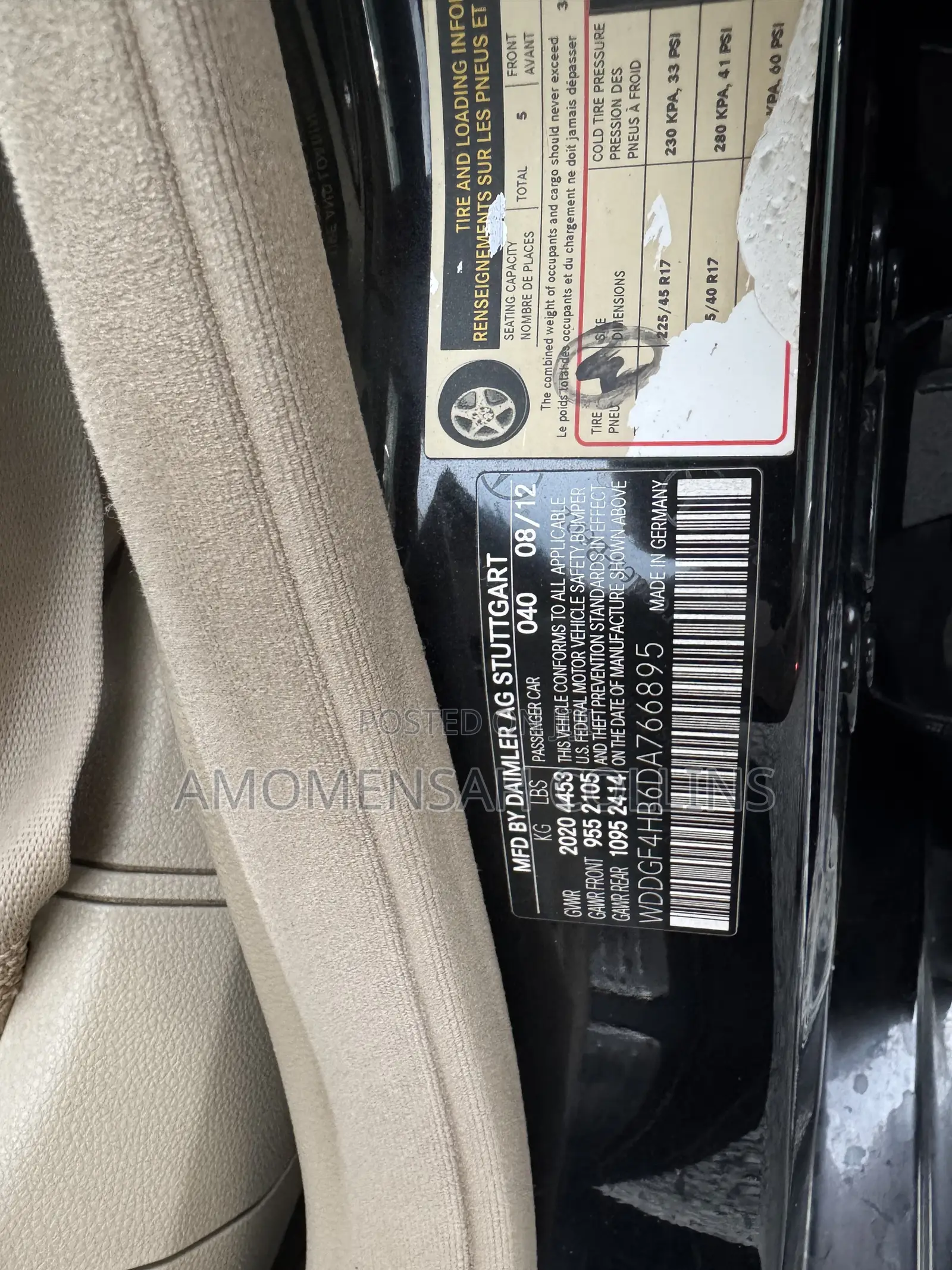 Mercedes-Benz C250 2012 Black