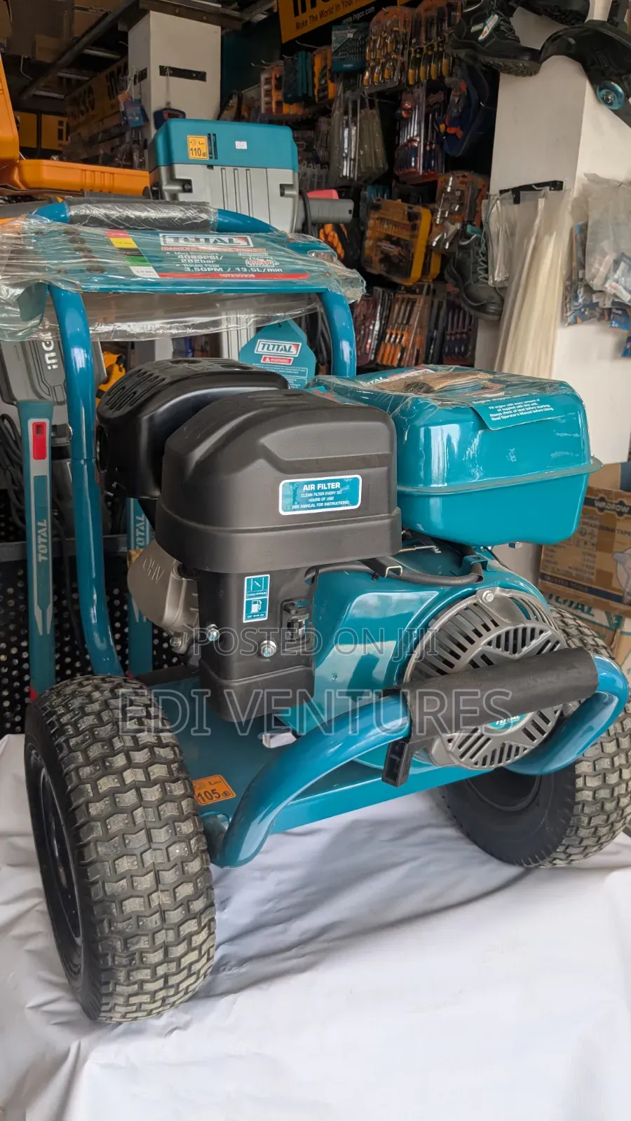 Total 8.5hp Gasoline Pressure Washer - 282bar, 13.5l/ Min, 4089 Psi