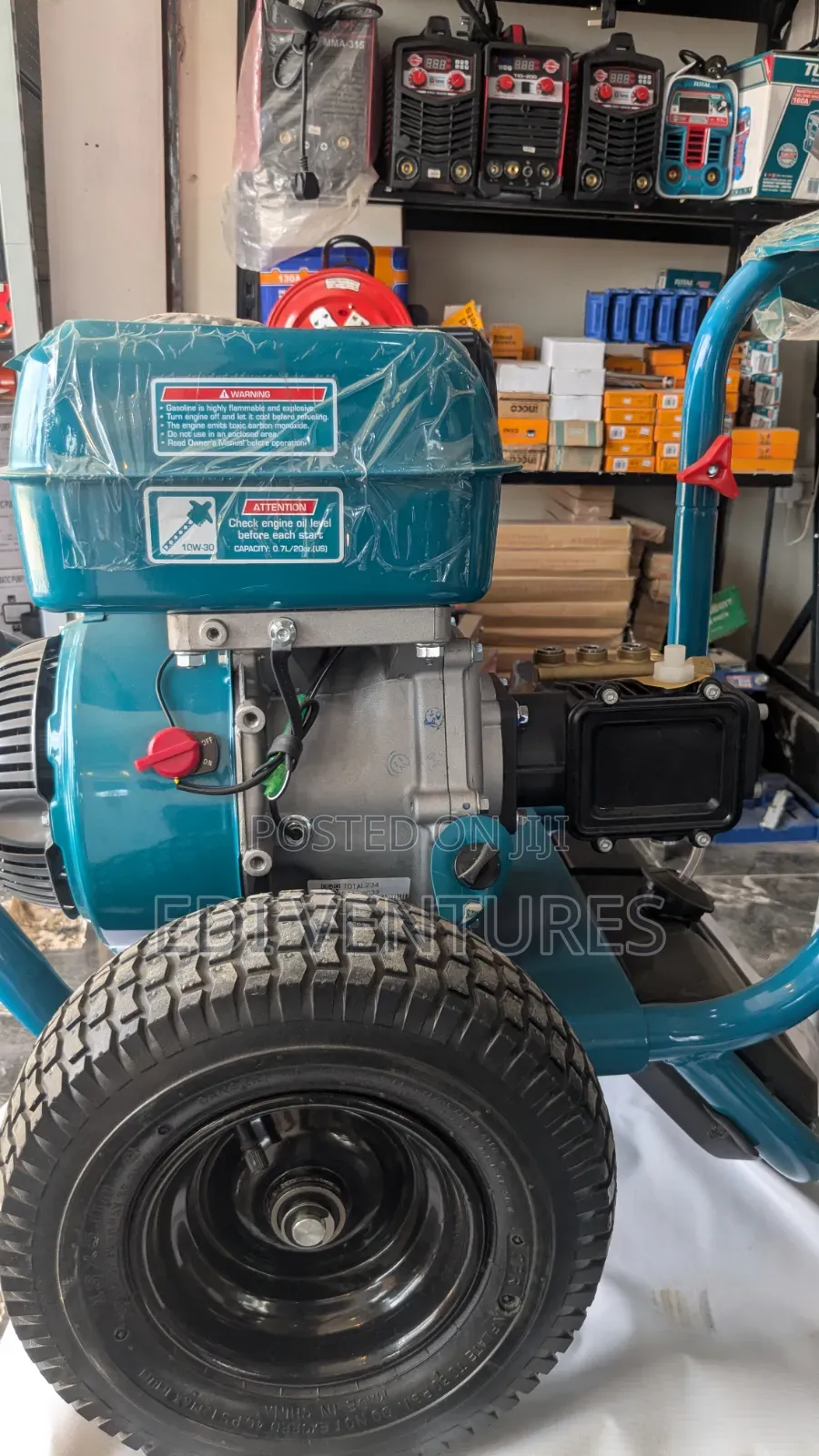 Total 8.5hp Gasoline Pressure Washer - 282bar, 13.5l/ Min, 4089 Psi