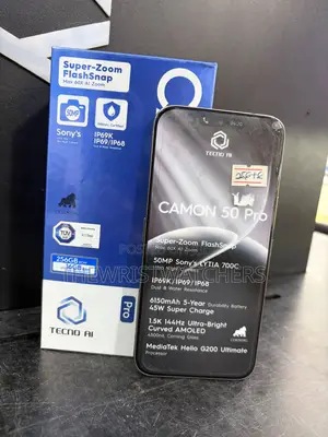 New Tecno Camon 50 Pro 256 GB Black