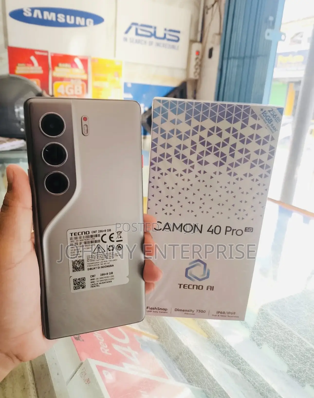 New Tecno Camon 40 Pro 5G 256 GB Gray